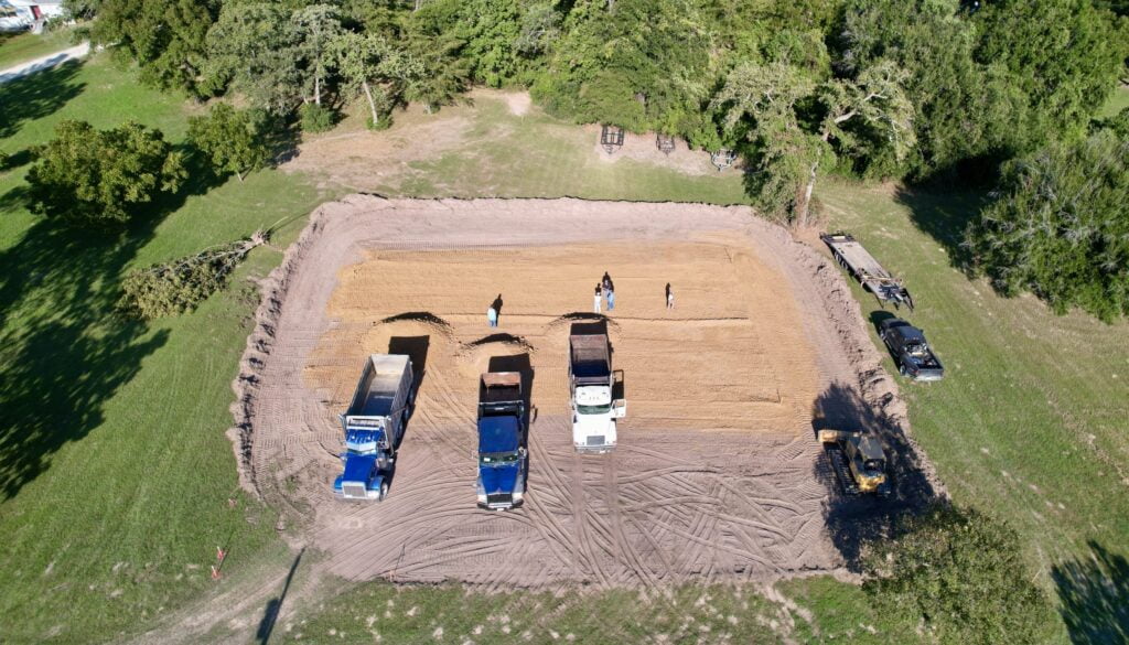 dirt work, house pads