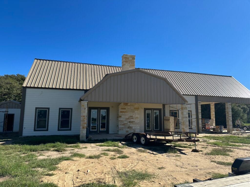 Custom-built home designed for country living in Texas