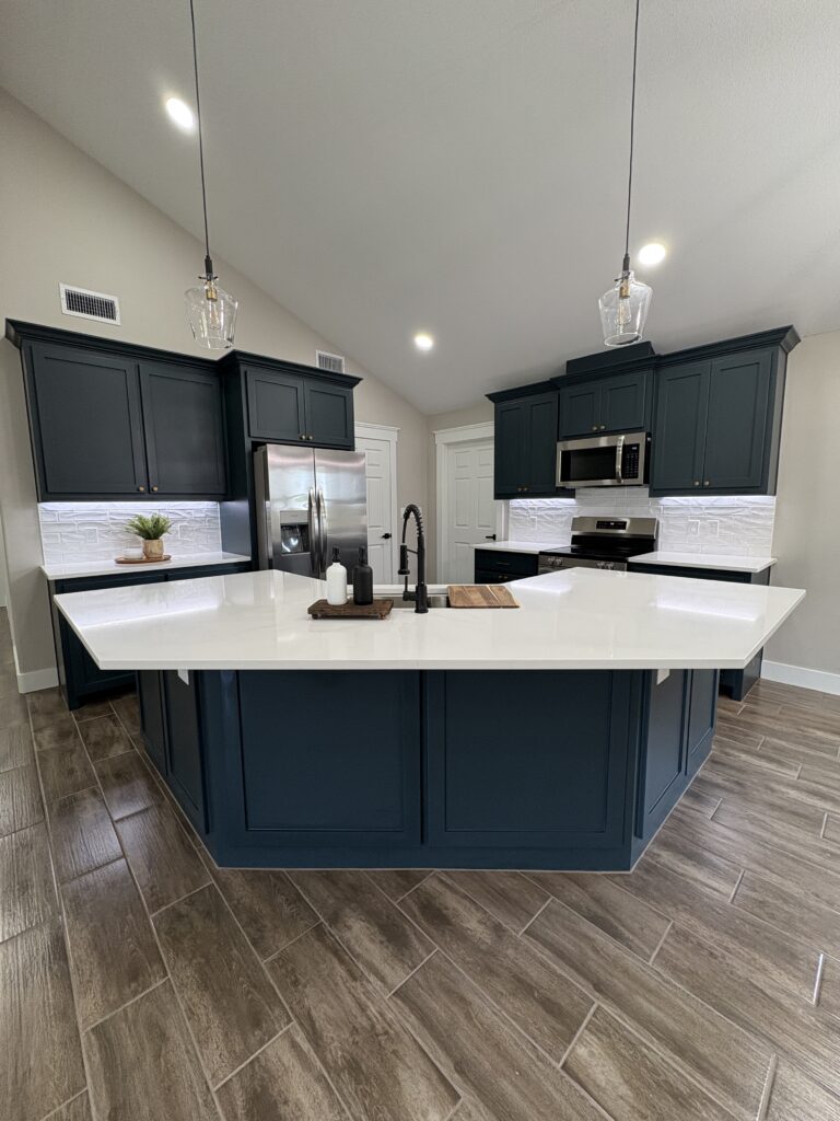 Kitchen of New custom home build with quality craftsmanship